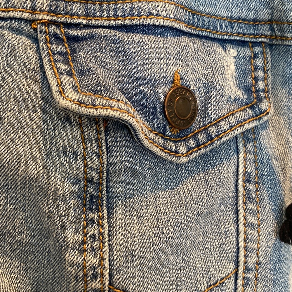 Mossimo Supply co. hooded Jean Jacket - Picture 7 of 9